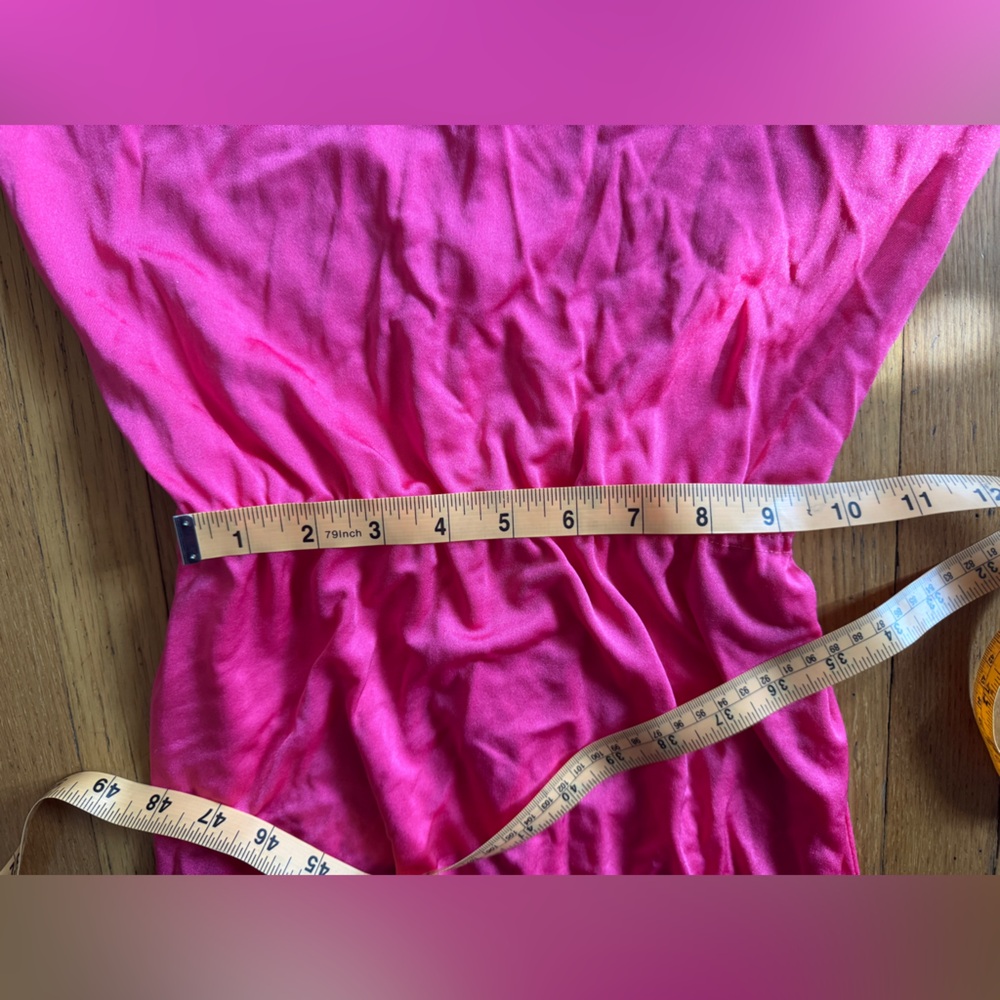 80s Vintage Hot Pink Wiggle Dress - Picture 5 of 6